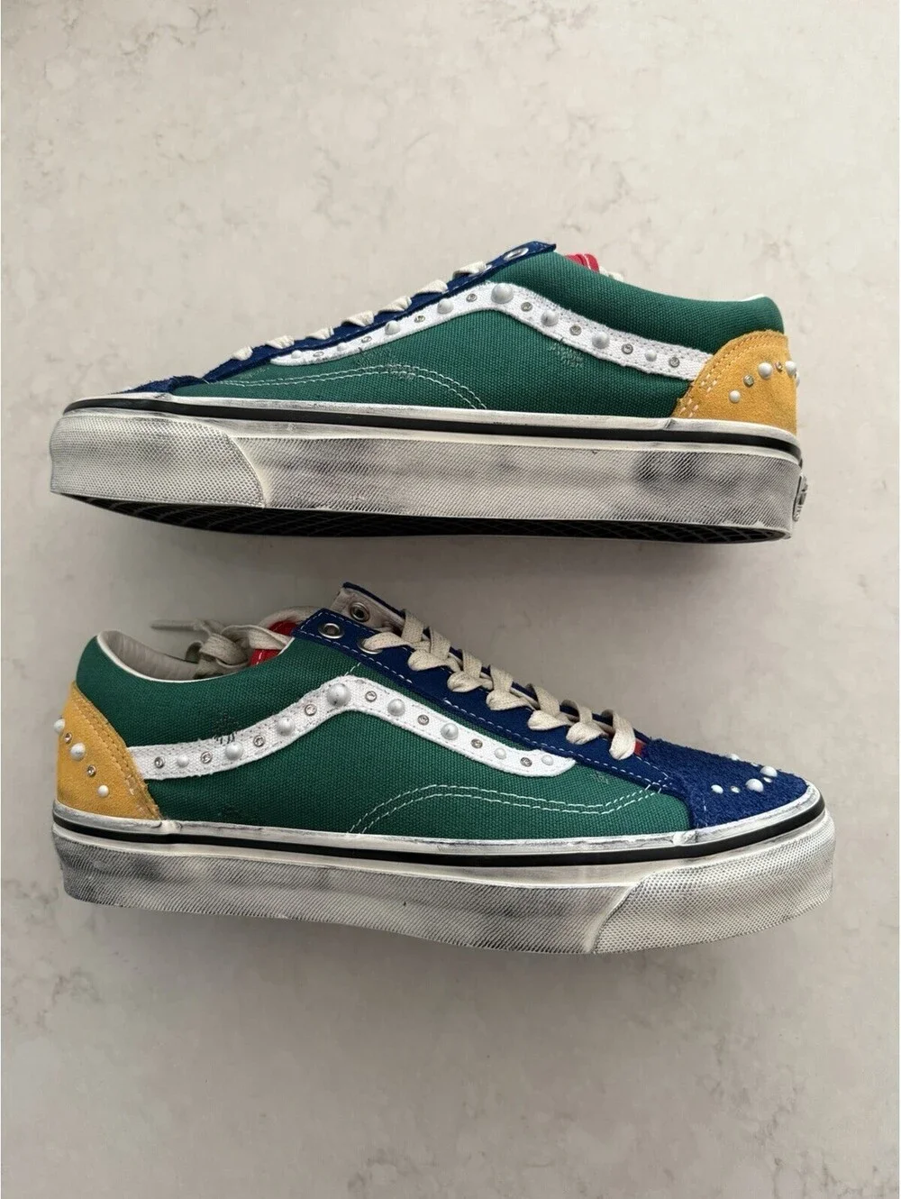 Size 9 Men Vans Premium OTW Old Skool 36 LX Pearlized Yacht Club Green New